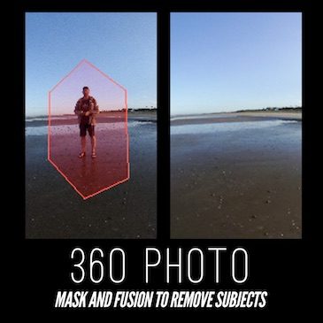 360 Photo : Mask and fusion to remove subjects
