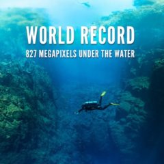World record : 827 Megapixels under the water