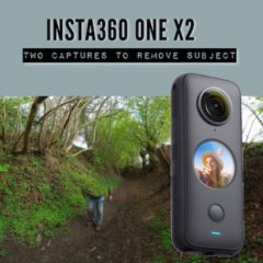 Insta360 ONE X2 – Two captures to remove subjects