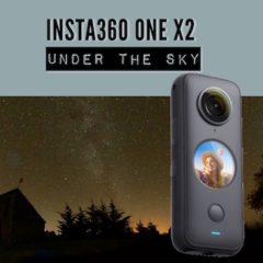 Insta360 ONE X2 under the sky