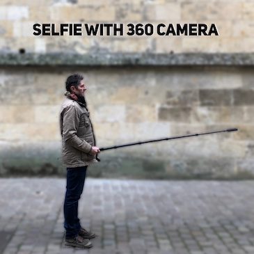 Selfie with 360 camera